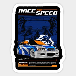 Race for Speed GTR E46 Sticker